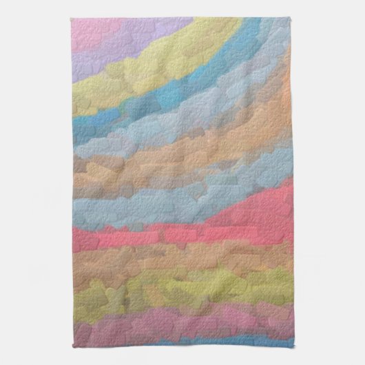 Ann Arbor Pastel Chalk Art Theedoek (Verticaal)