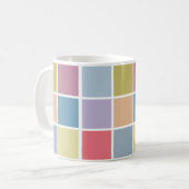 Ann Arbor Pastel Chalk Squares Koffiemok (Voorkant links)