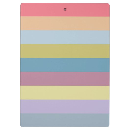 Ann Arbor Pastel Chalk Stripes Klembord (Achterkant)