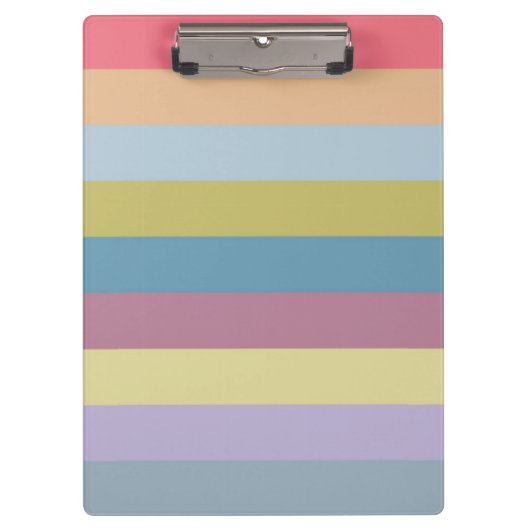 Ann Arbor Pastel Chalk Stripes Klembord (Voorkant)