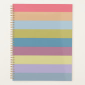 Ann Arbor Pastel Chalk Stripes Planner (Voorkant)