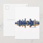 Ann Arbor Skyline Feestdagenkaart (Voorkant / Achterkant)