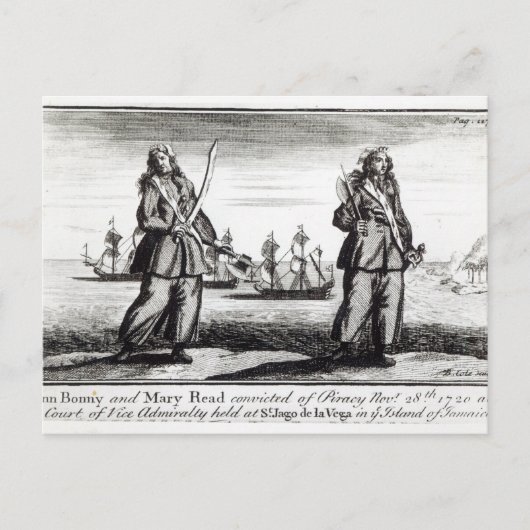 Ann Bonny en Mary Briefkaart (Voorkant)