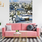 Ann Charles Snowy Day in Arizona Canvas Afdruk (Insitu (Woonkamer))
