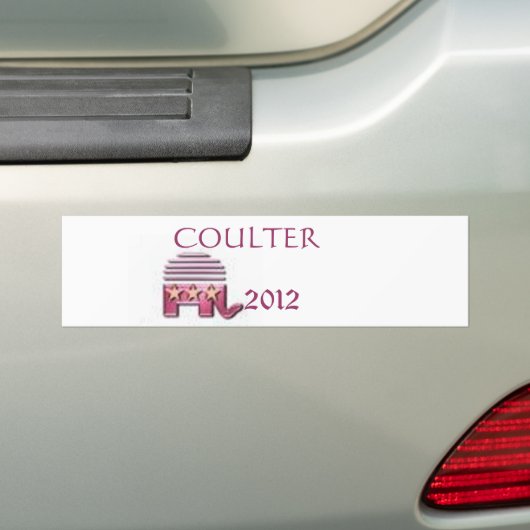 Ann Coulter 2012 Bumpersticker (Op auto)