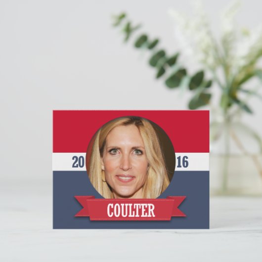 ANN COULTER 2016 BRIEFKAART (Staand voorkant)