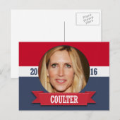 ANN COULTER 2016 BRIEFKAART (Voorkant / Achterkant)