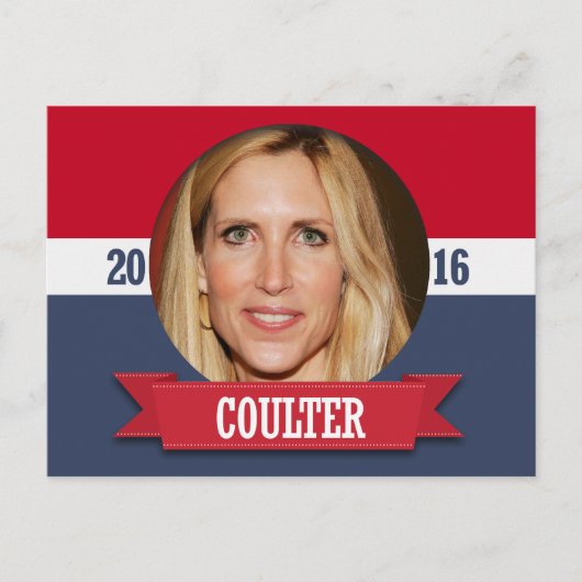 ANN COULTER 2016 BRIEFKAART (Voorkant)