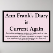 Ann Frank's Diary Quote Poster (Voorkant)