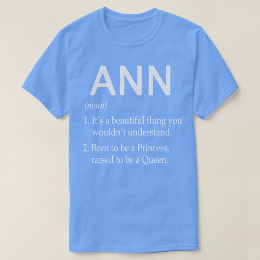 Ann Naam Gift T-shirt (Design voorkant)