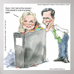 Ann Romney in een Multomap Poster