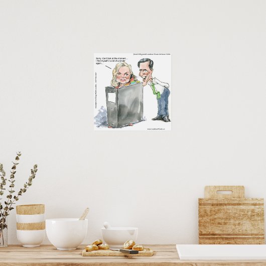 Ann Romney in een Multomap Poster (Keuken)