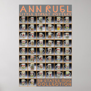 Ann Ruel Pottery - StatenMok Collectie Poster