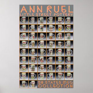 Ann Ruel Pottery - StatenMok Collectie Poster