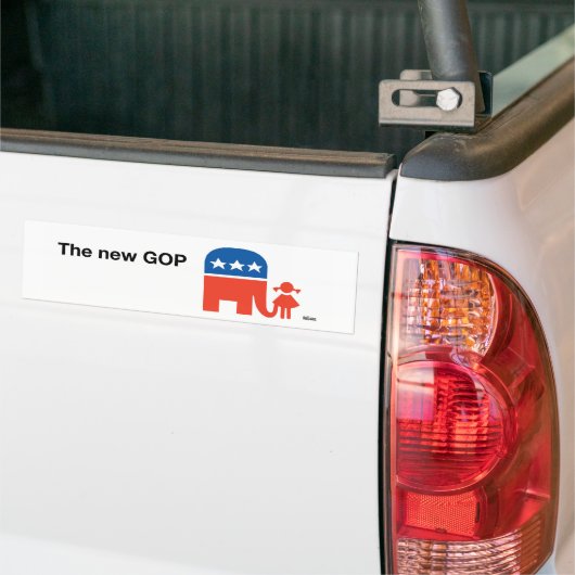 Ann Telnaes New GOP Logo Bumpersticker (Op Truck)
