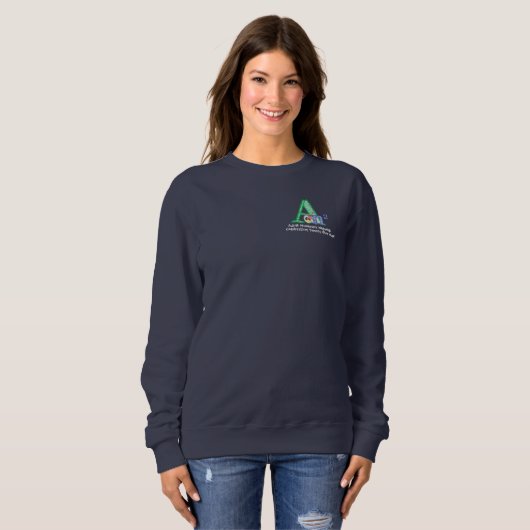ANN Women's Sweatshirt - Navy (Voorkant volledig)