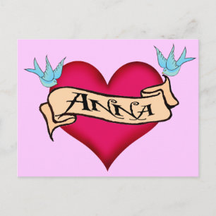 Anna - Aangepaste Tattoo T-shirts en cadeautjes Briefkaart