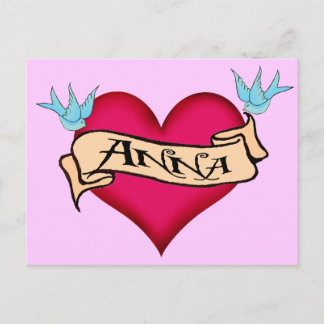 Anna - Aangepaste Tattoo T-shirts en cadeautjes Briefkaart