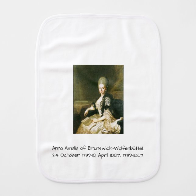 Anna Amalia van Brunswick-Wolfenbuttel 1739-1807 Spuugdoekje (Voorkant)