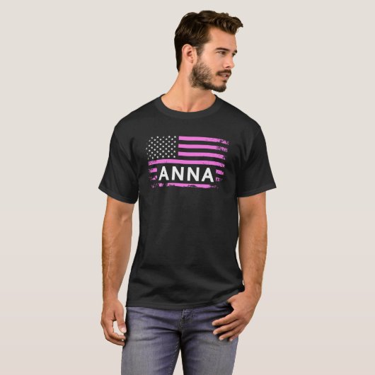 ANNA AMERICAN FLAG FOR ANNA 1 T-SHIRT (Voorkant volledig)