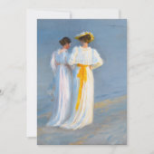 Anna Ancher en Marie Krøyer op het strand, Krøyer Kaart (Voorkant)