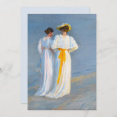 Anna Ancher en Marie Krøyer op het strand, Krøyer Kaart (Voorkant / Achterkant)