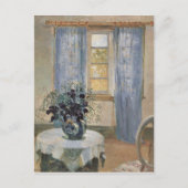 Anna Ancher's Blue Clematis in de Studio van de ku Briefkaart (Voorkant)