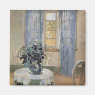 Anna Ancher's Blue Clematis in de Studio van de ku Magneet