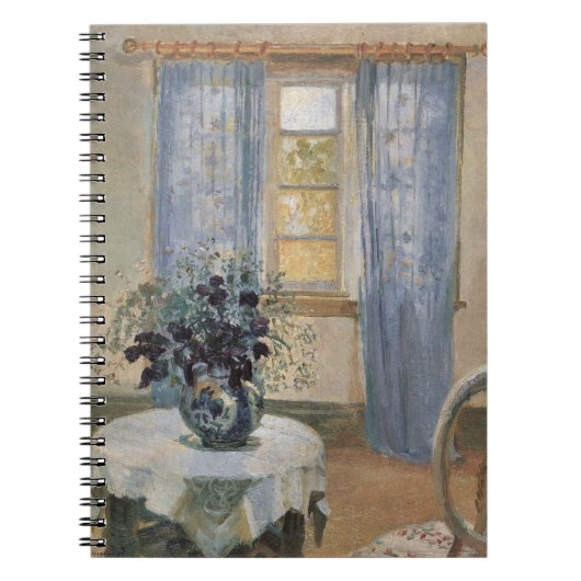Anna Ancher's Blue Clematis in de Studio van de ku Notitieboek (Voorkant)