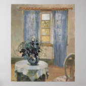 Anna Ancher's Blue Clematis in de Studio van de ku Poster (Voorkant)