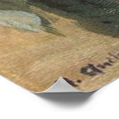 Anna Ancher's Blue Clematis in de Studio van de ku Poster (Hoek)