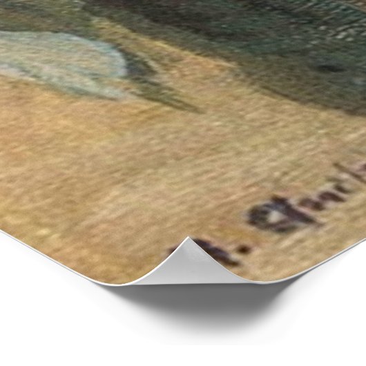 Anna Ancher's Blue Clematis in de Studio van de ku Poster (Hoek)