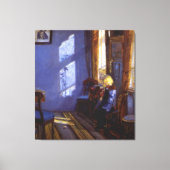 Anna Ancher's Sunshine in de Blauwe Zaal Canvas Afdruk (Voorkant)