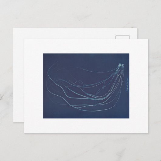 Anna Atkins over botanisch cyanotype Briefkaart (Voorkant / Achterkant)