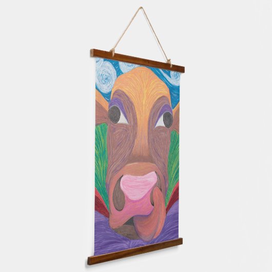 Anna Belle de Koe Hangend Wandkleed (Gebogen)