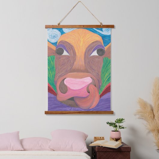 Anna Belle de Koe Hangend Wandkleed (Slaapkamer)