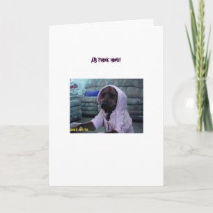 Anna Belle in haar nieuwe roze jumpsuit Kaart