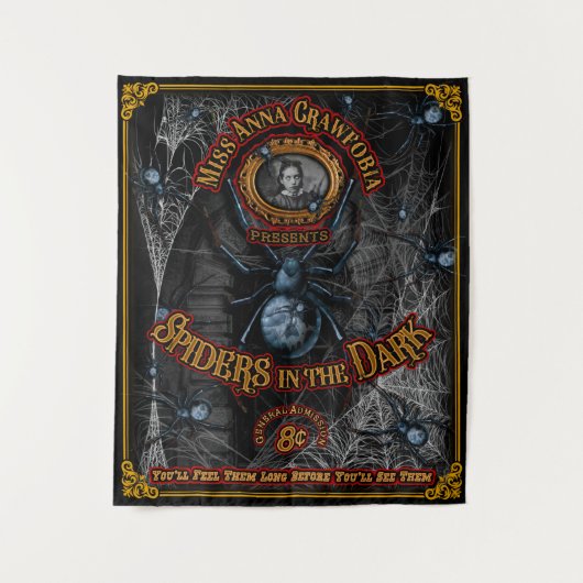 Anna Crawfobia's Spiders in de Donkere Sideshow Wandkleed (Voorkant)