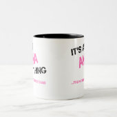 Anna ding dat je niet zou begrijpen tweekleurige koffiemok (Center)