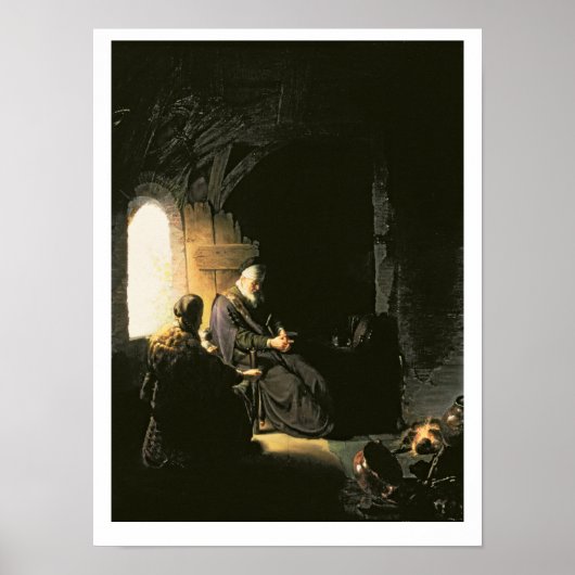 Anna en de Blind Tobit, c.1630 (olie op het paneel Poster (Voorkant)