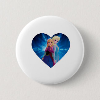 Anna en Elsa Frozen Ronde Button 5,7 Cm