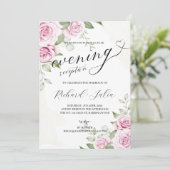 ANNA Evening Wedding Reception Party Kaart (Staand voorkant)