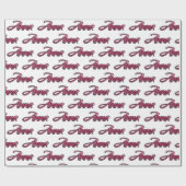 Anna faded pink personalisiertes Geschenkpapier Cadeaupapier (Vlak)