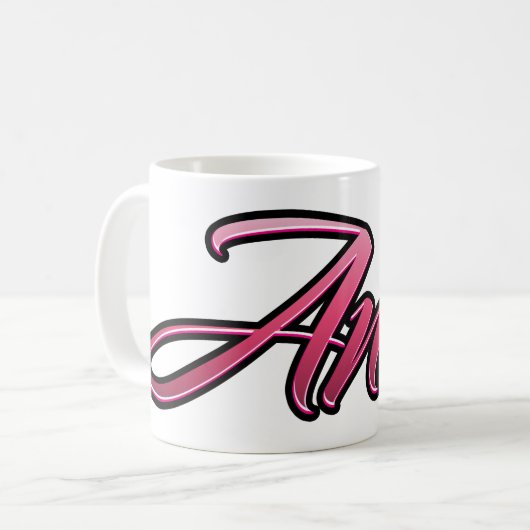 Anna faded pink Tasse Teetasse Kaffeetasse Koffiemok (Voorkant links)