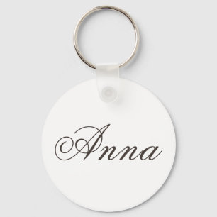 "Anna" genaamd Basic Round Sleutelhanger