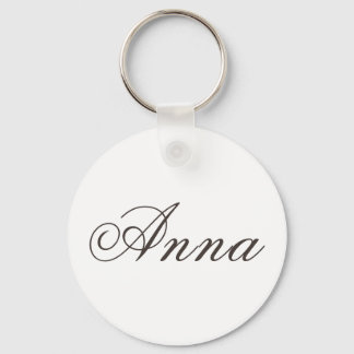 "Anna" genaamd Basic Round Sleutelhanger