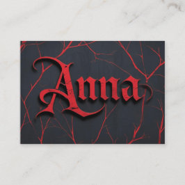 Anna In Gothic Contactkaartje