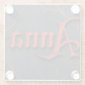 Anna In Gothic Glazen Onderzetter (Achterkant)