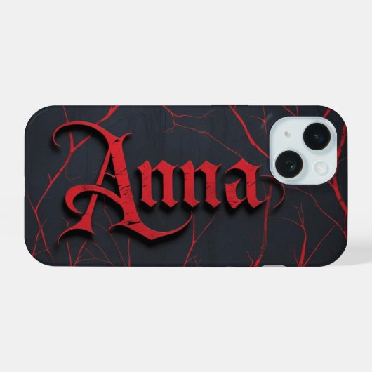 Anna In Gothic iPhone 15 Case (Achterkant horizontaal)