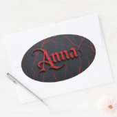Anna In Gothic Ovale Sticker (Envelop)